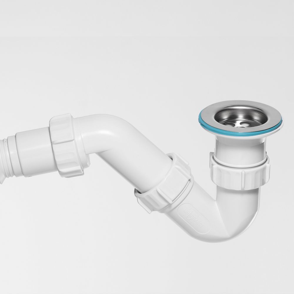 Сифон для поддона S-обр. 1 1/2-40 c гофр.трубой 40*40х50 (800мм.) BT8080